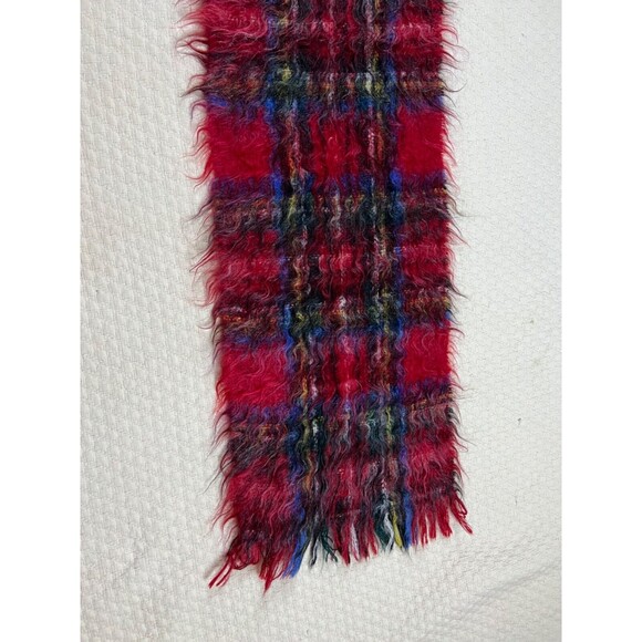 Andrew Stewart Mohair Wool Scarf Vintage Scotland 60's | Royal Stewart | 50L 12W - Picture 3 of 9